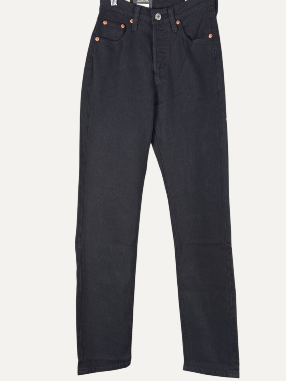 Levi’s 501 Original Black Sprout Straight Jeans W23 L30 NWT Premium
